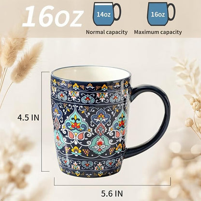 glowworm Ceramic Coffee Mugs Set of 6, 16 oz Mug - Image 2