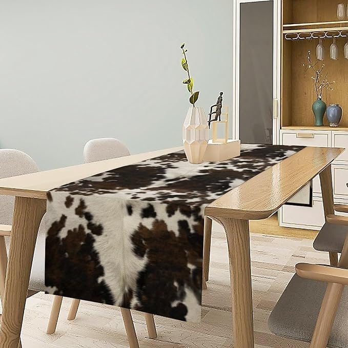 Cow Print Table Runner, 13x108 Inch - Image 2