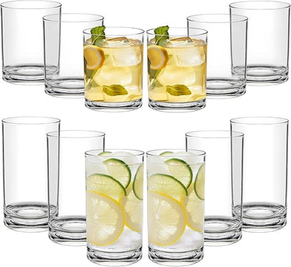 RLWY Acrylic Plastic Drinking Glasses Set of 12 by R%C3%89%CE%91LW%C3%81Y