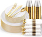 KIRE 175PCS Gold Plates Disposable by KIRE