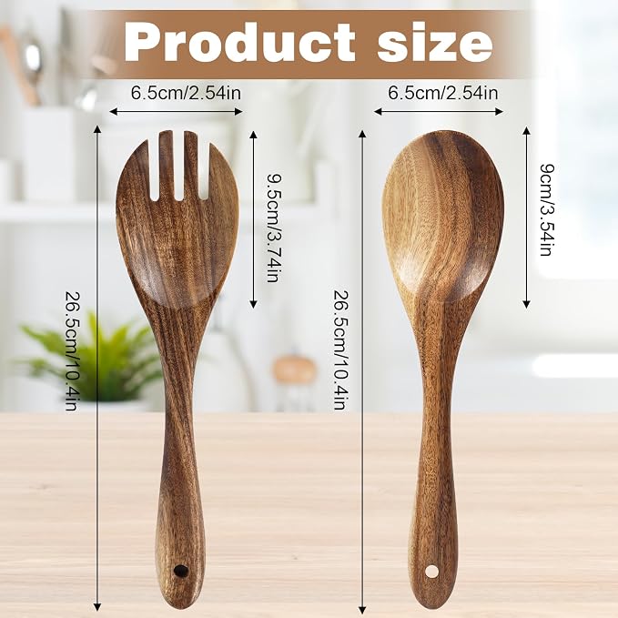 Salad Tongs, Wooden Spoons, Salad Tongs - Image 4