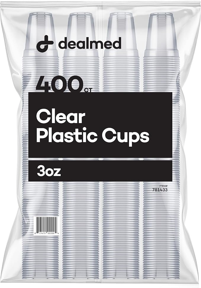 Dealmed 3 oz Disposable Plastic Cups by Dealmed