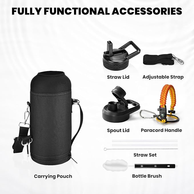 RAYMYLO Insulated Water Bottle 32 oz, Triple Wall Vacuum Stainless Steel | - Image 5