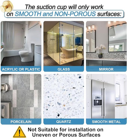 Vacuum Suction Cup Hooks for Shower, Shower Hooks for Inside Shower Glass Window - Image 5