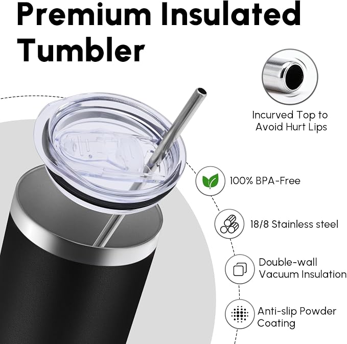 Volhoply 20 oz Skinny Tumbler - Image 3