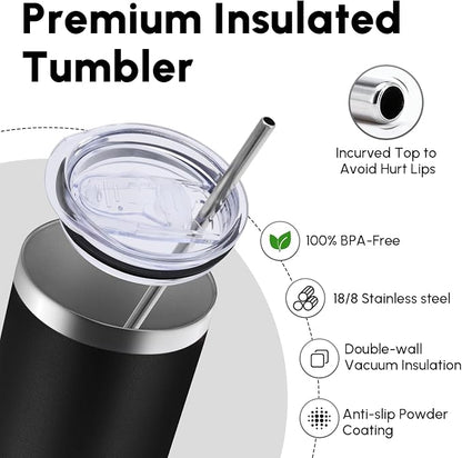 Volhoply 8 Pack Skinny Tumblers - Image 3