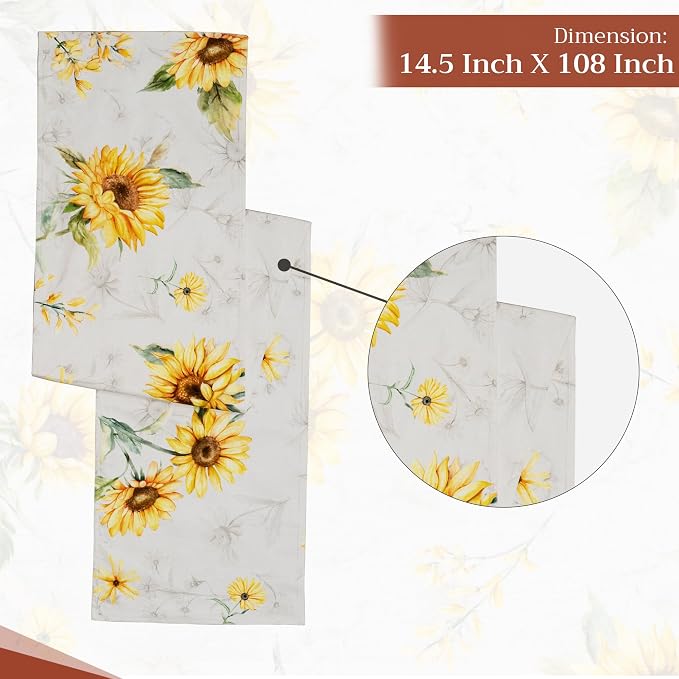 Maison d' Hermine Table Runner 100% Cotton 14.50" x 108" | Table Runners 108 - Image 4