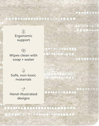 House of Noa Nama Standing Mat – Anti-Fatigue Cushioned Kitchen Mats for Floor | Ergonomic Bounce-Back Foam Kitchen Mats | Anti-Fatigue Mats for Kitchen & Standing | Aspen Reed | 22"x72"