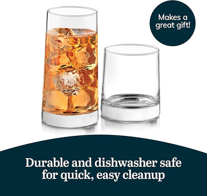 Libbey Cabos 16-Piece Tumbler and Rocks Glass Set