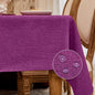 BALCONY & FALCON Rectangle Tablecloth Washable Wrinkle Resistant and Water Proof Table Cloth Decorative Linen Fabric Tablecloths for Dining Parties Kitchen Wedding and Outdoor Use (Purple, 55x95)