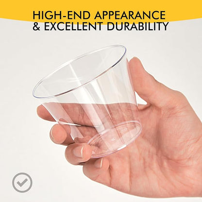 RACETOP 200 Pack 9 oz Clear Plastic Cups - Image 3