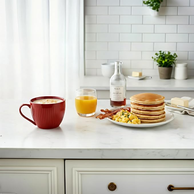 Ceramic Soup Bowl with Handle and Lid, 24oz Jumbo Soup Mug - Image 8