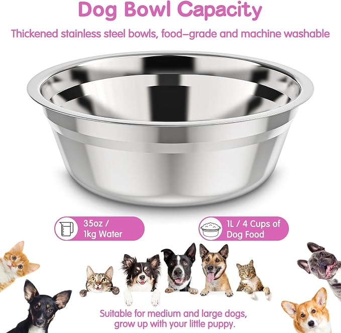 XIAZ Elevated Dog Bowls Large Breed Raised Dogs Bowl Stand Large/Medium Sized - Image 7