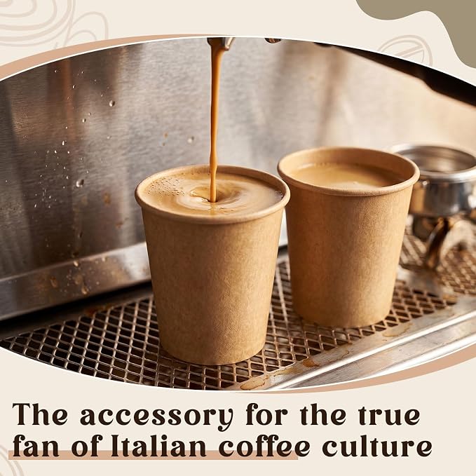 100 Pack 5oz Mini Coffee Cups Disposable Paper Cups Hot or Cold Beverage Cup - Image 6