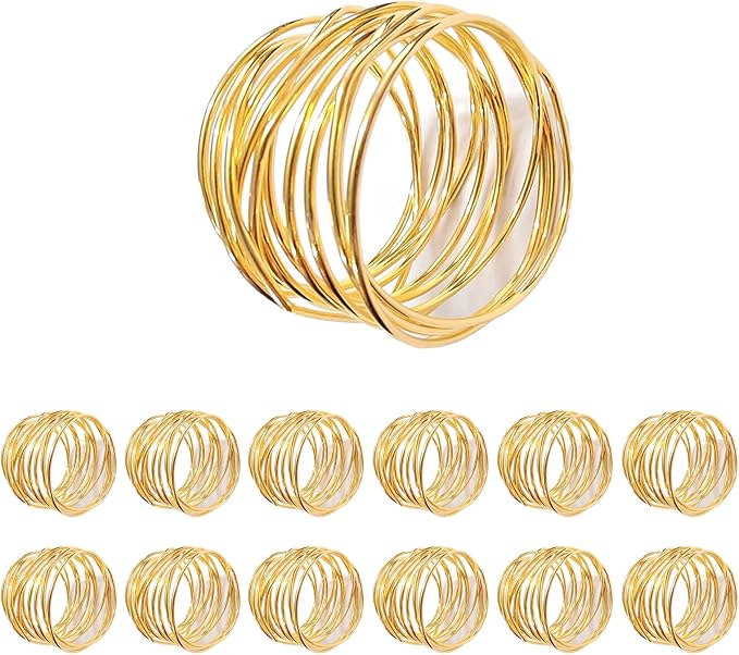 Gold Napkin Rings by FORESRUM