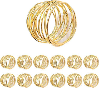 Gold Napkin Rings by FORESRUM