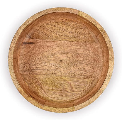Decorative Bowls Mango Wood for Home Décor Unique Table Centerpieces, Wooden - Image 4