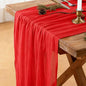 Cheesecloth Table Runner, 120 Inch 10 FT, 35x120 Inches Boho Rustic Cheesecloth by Mkobon
