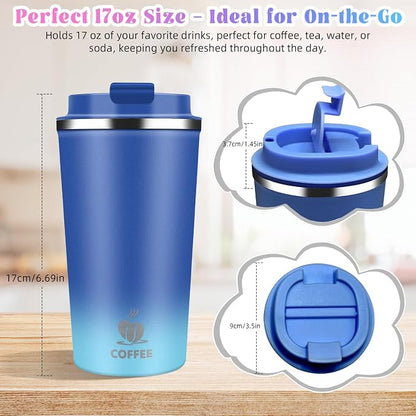 17oz Insulated Travel Coffee Mug - Image 2