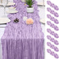 8 Pack Lavender Cheesecloth Table Runner 17x108 inch Boho Gauze Cheese Cloth by Unknown