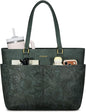 LOVEVOOK Work Tote Bags for Women, Embossed Retro Leather 15.6 Inch Laptop Bag by LOVEVOOK