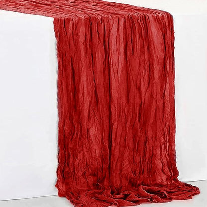 10 Pack Burgundy Cheesecloth Table Runner 35x120 Inch 10Ft Rustic Gauze Cheese - Image 7
