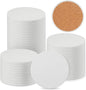 40 Pieces 4 Inch Round Blank Ceramic Coasters, Unglazed Ceramic Tiles Coasters by GNIEMCKIN