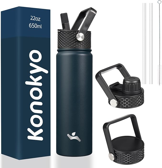 Konokyo 22 oz Insulated Stainless Steel Water Bottle by Konokyo