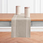 Solino Home 100% Pure Linen Table Runner, 14 x 90 in, French Stripe | Table by SolinoHome