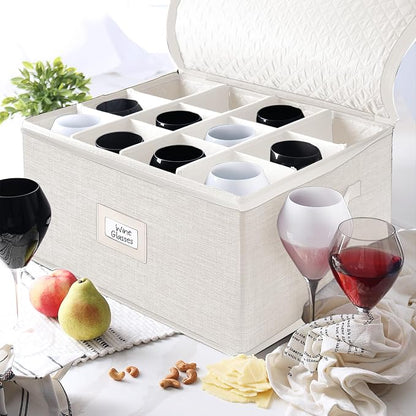 Hearth & Harbor Wine Glass Storage Box - Image 6