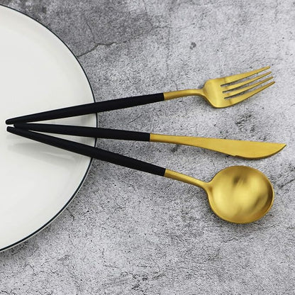 20-Piece 18/10 Stainless Steel Flatware Silverware, Luxury Dinnerware Set - Image 6