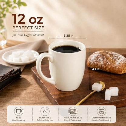 AmorArc 12 OZ Coffee Mugs, Matte Coffee Cups - Image 2
