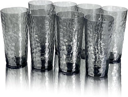 Yalin 24-Ounce Plastic Tumbler Acrylic Drinking Glasses, Reusable Plastic Cups by Yalin