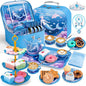 iAOVUEBY Tea Party Set for Little Girls, Kids Pretend Play Kitchen Toys by iAOVUEBY