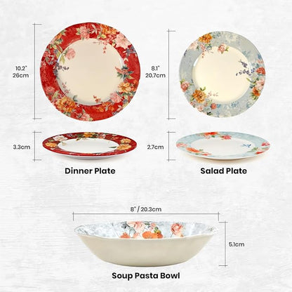 12-Piece Porcelain Dinnerware Set - Image 2