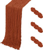 3 Pack Terracotta Cheesecloth Table Runner, 17 x 108 Inch, Gauze Cheese Cloth by Yorcari