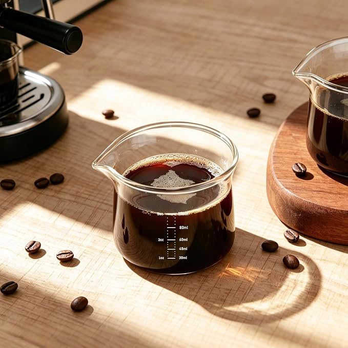 BCnmviku 3OZ Espresso Cup 100ML Shot Glass Measuring Cup, Small Clear Graduated - Image 6
