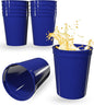 PartyPrints 10 Pack 16 oz Royal Blue Reusable Blank Plastic Cups, Stadium Cups by PartyPrints