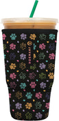 Sok It JavaSok Iced Coffee & Cold Soda Insulated Neoprene Cup Sleeve (Furry Footprints, XLarge: 38-42oz)