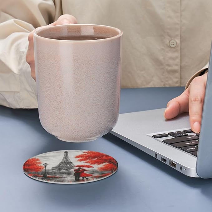 6 Pcs Leather Coasters for Drinks - Image 7