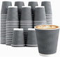 Clawsoff 500 Pack 8 oz Coffee Cups Disposable Insulated Paper Cup Gray | by BuyNow