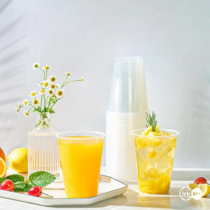 Turbo Bee 16 oz Clear Plastic Cups, Soda & Iced Drinks, Bulk Cups - Image 4