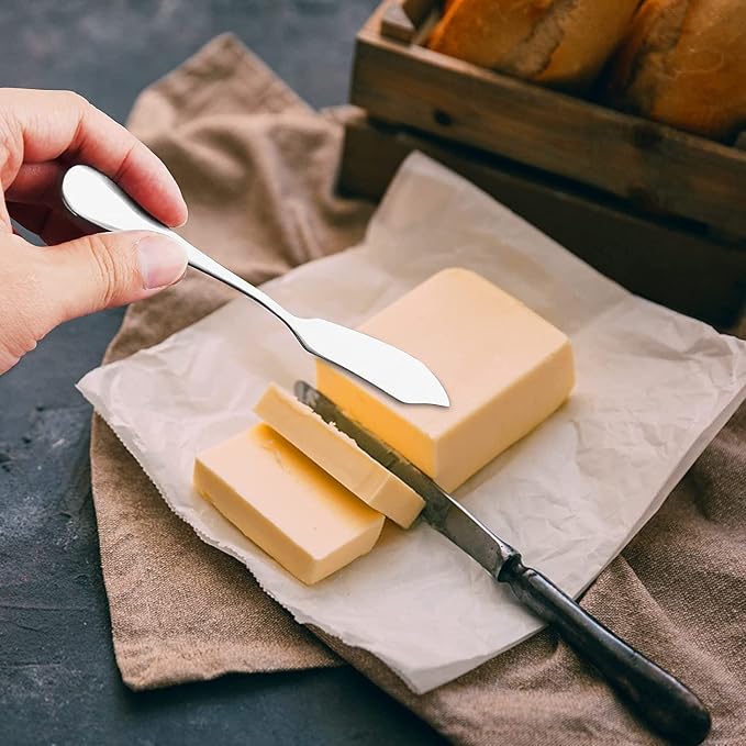 8pcs Stainless Steel Butter Knife, Cheese/Butter Spreaders, Breakfast Spreads - Image 4