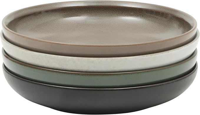 Gibson Elite Beckett 4-Piece Multi-Color 9 Inch Dinner Plate Bowl Set – by GibsonHomewares