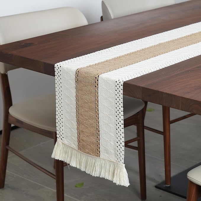 Placemats Set of 4 w/Charger Plates Table Mats Table Runner & Napkin Rings | - Image 8