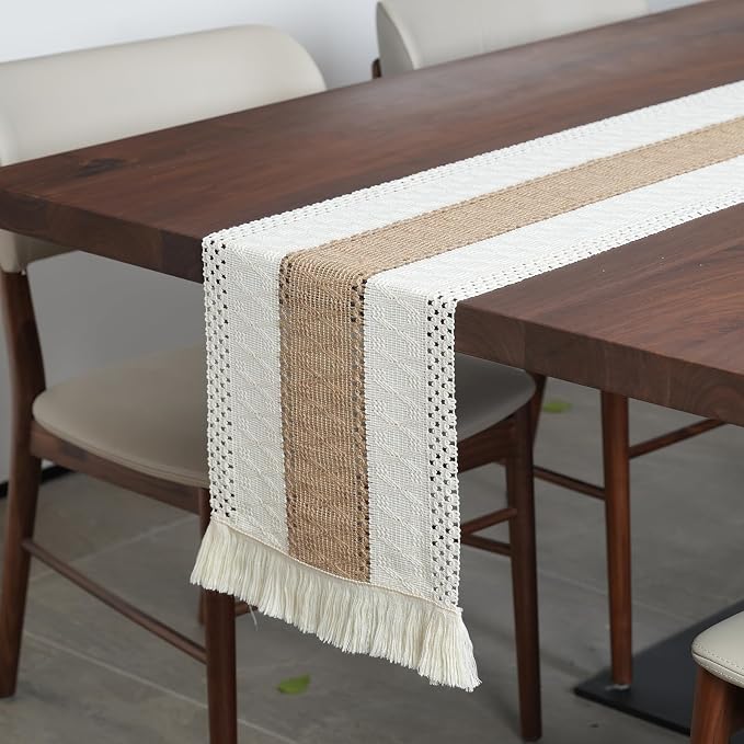 Placemats Set of 6 w/Charger Plates Table Mats Table Runner & Napkin Rings | - Image 6
