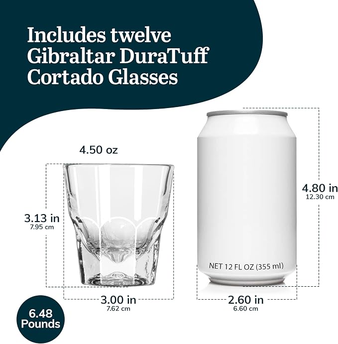 Libbey Gibraltar DuraTuff Drinking Glass Drinking Cup Set, Iconic Heavy Base - Image 3