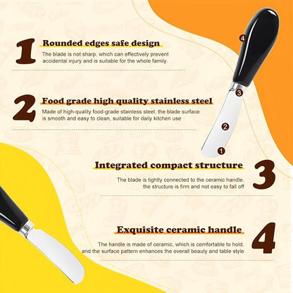 Butter Spreader Knife Set, Dishwasher Safe, - Image 5