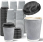 Ginkgo 100 Pack 12 oz Disposable Insulated Coffee Cups by HOME