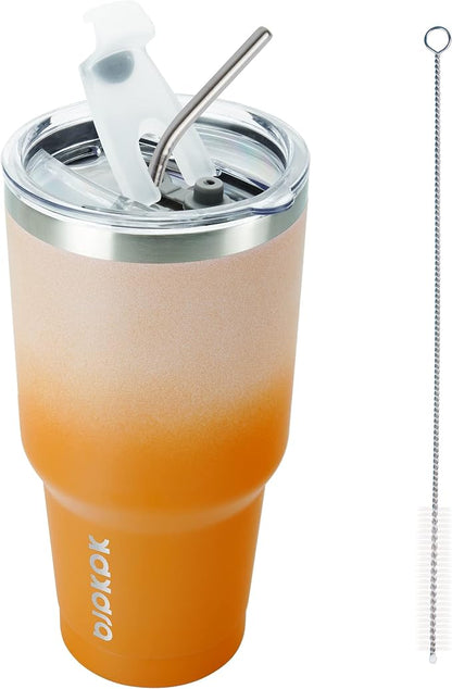 BJPKPK 30 oz Tumbler with Lid and Straw, Insulated Stainless Steel Cup | Double by BJPKPK
